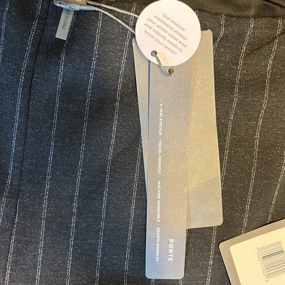 NWT- Lysse Ponte Pin Stripe High Waist Pants Wrinkle Resistant Waist Shaping - Picture 13 of 16